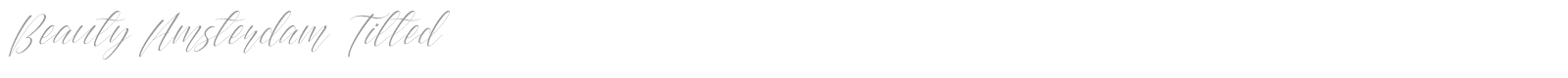 Beauty Amsterdam font preview